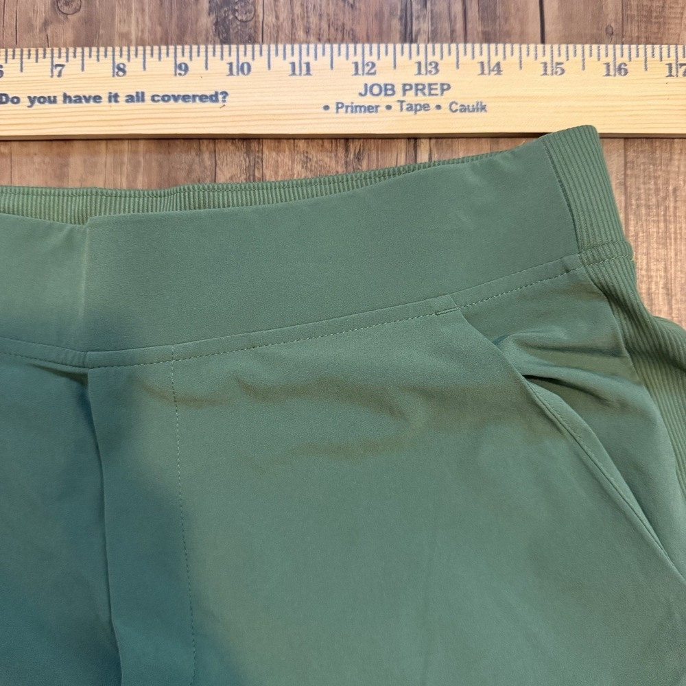 Athleta Brooklyn Ankle Pant Pantalon Cheville Green Mid Rise SZ 12 T Tall Casual - Picture 6 of 7